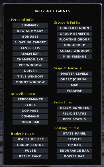 Cfmike Blackthorn Flat UI: interface elements menu